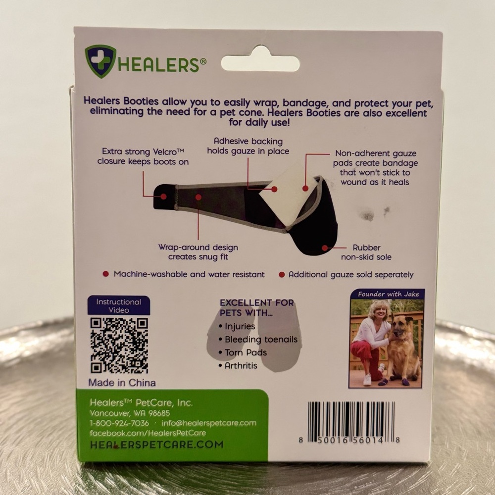 HEALERS Medical Dog Boots, Pet Apparel for Small Dogs (20-35 lbs) . Size SM. NEW - Picture 4 of 9